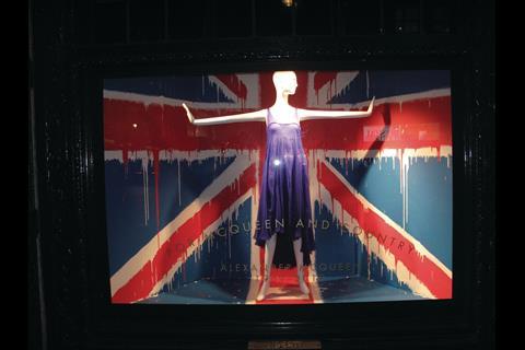 Iconic department store Liberty paid tribute to designer Alexander McQueen following his death in a window display entitled ‘McQueen and Country’